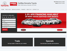 Tablet Screenshot of carmaxkenoshatoyota.com